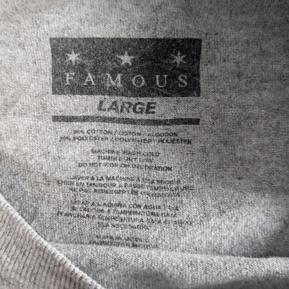 Famous Stars & Straps Light Gray Long Sleeve Tee - Picture 3 of 6